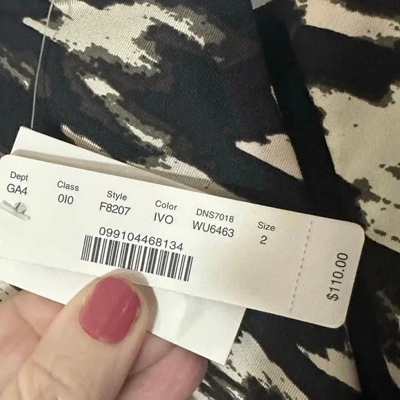 NWT J. Crew Black Label Silk Houndstooth Sleeveless Mini Dress Sz 2 - Picture 7 of 8